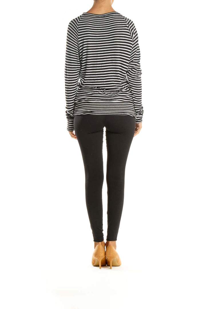 Black Striped All Day Wear T-Shirt