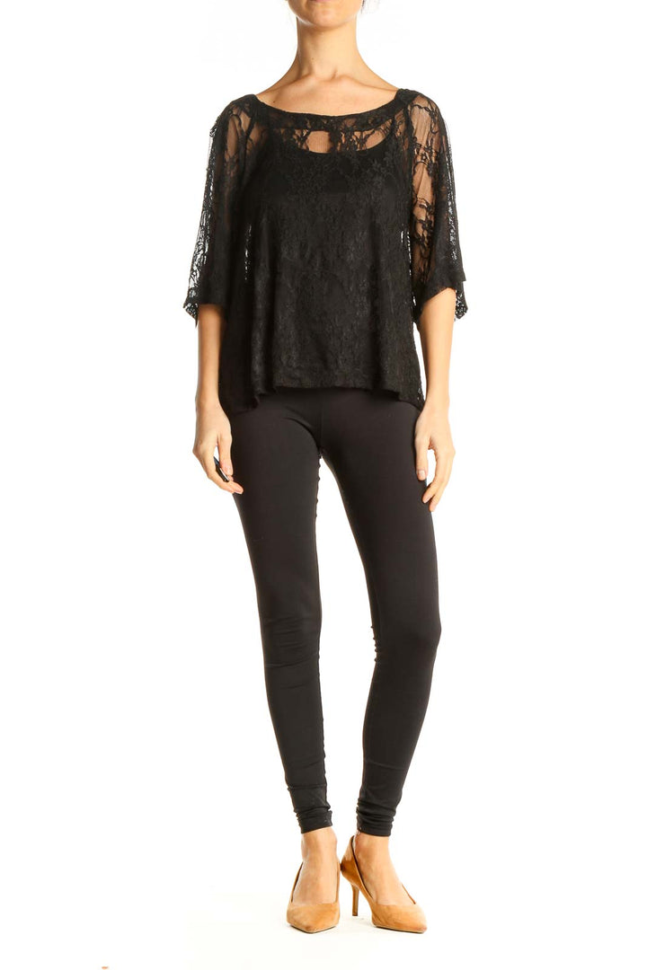 Black Lace Blouse