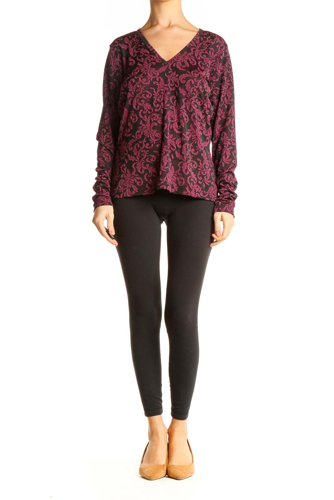Pink Paisley Retro Blouse