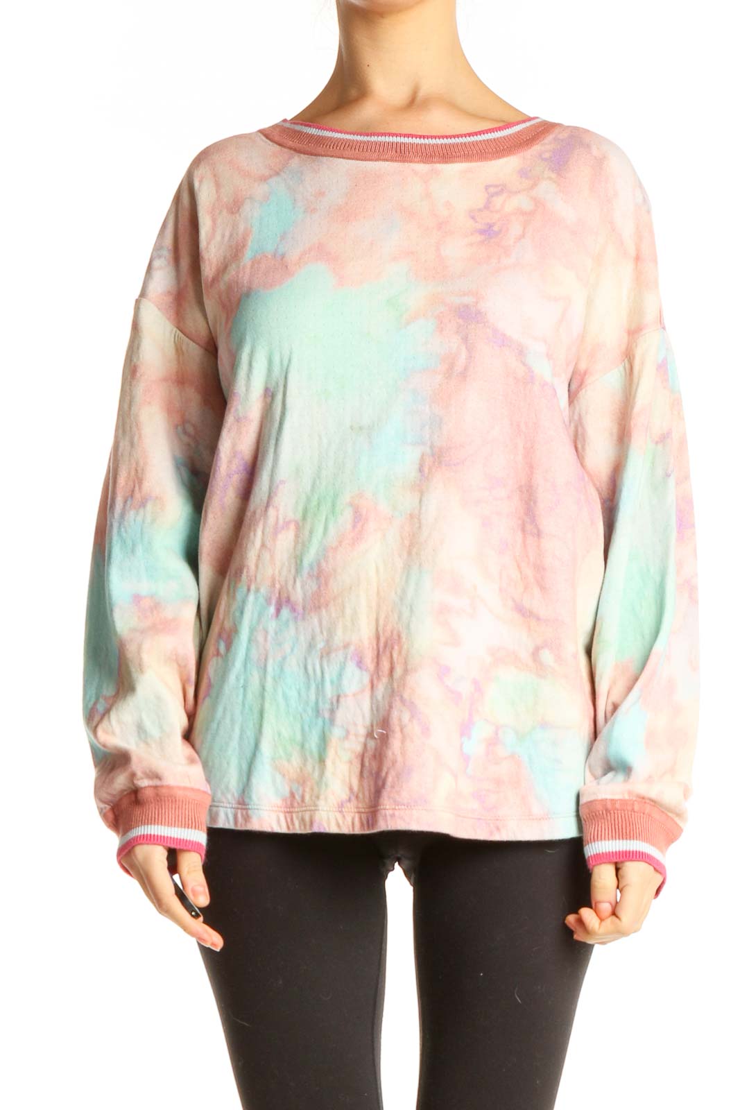 Pink Tie And Dye Brunch Sweater