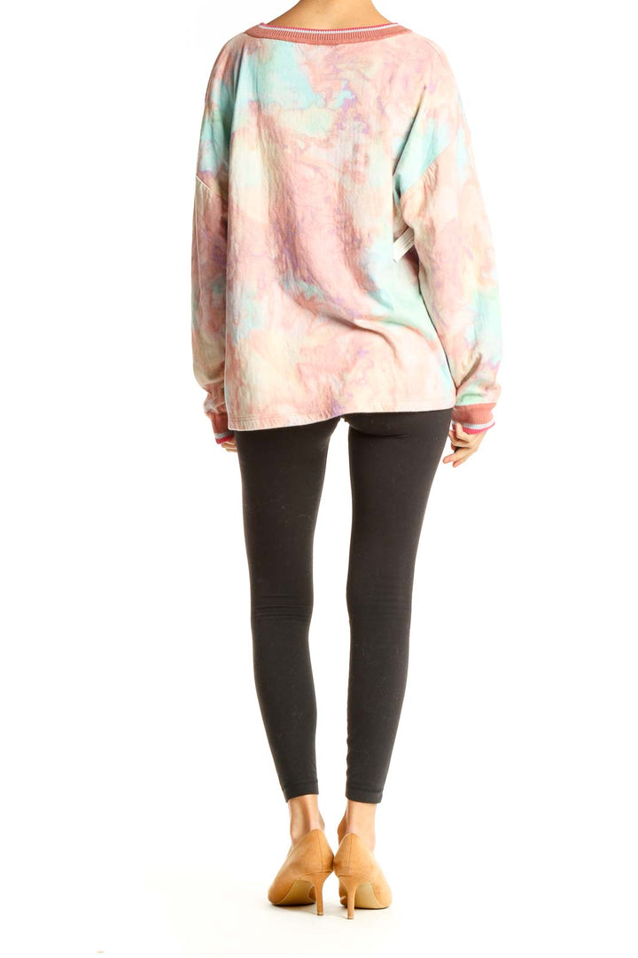 Pink Tie And Dye Brunch Sweater