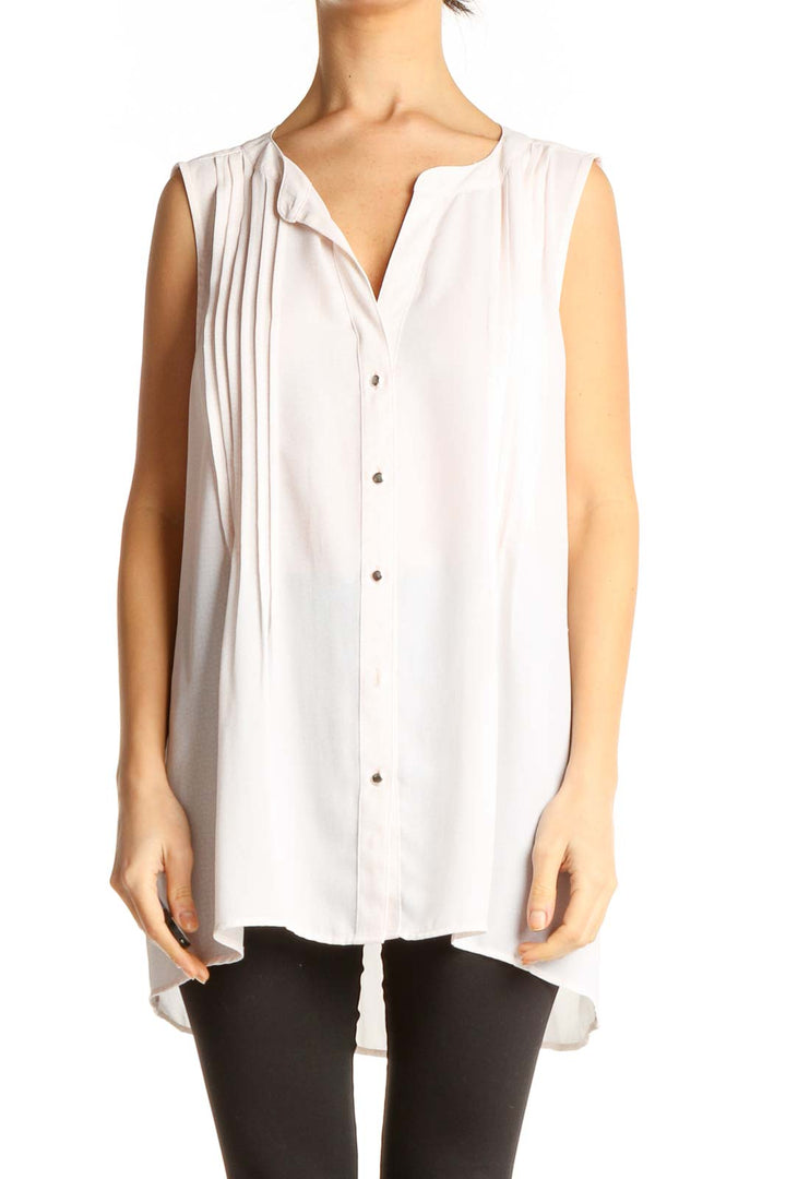 White Formal Top