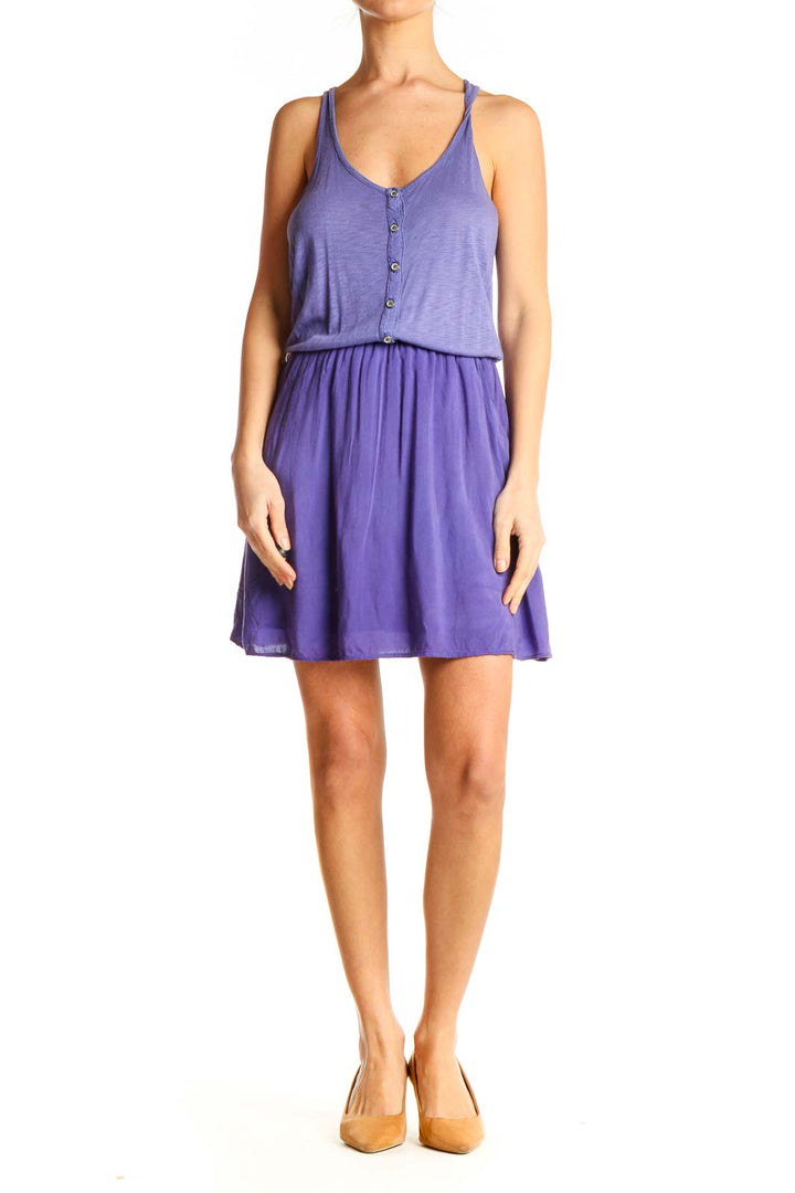 Purple Day Fit & Flare Dress