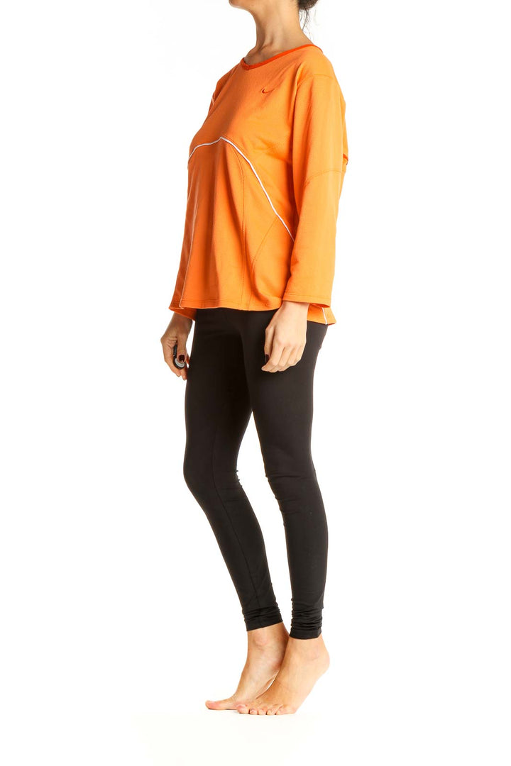 Orange Activewear Top