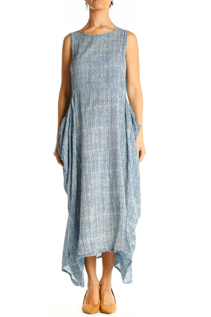 Blue Holiday Shift Dress