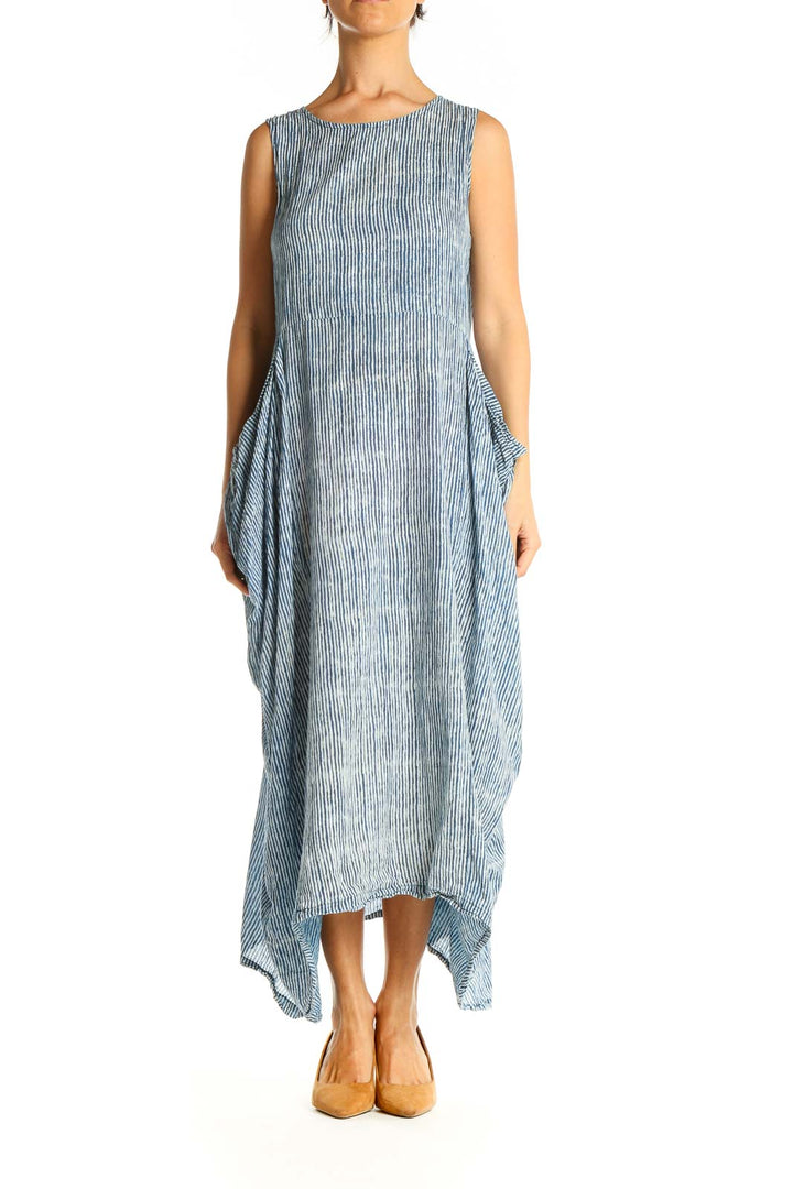 Blue Holiday Shift Dress