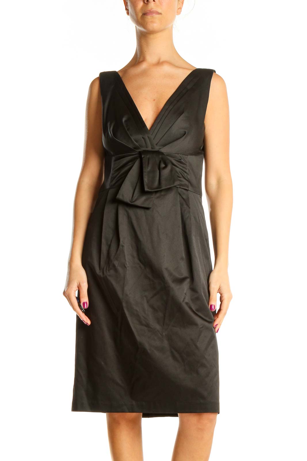 Black Retro Sheath Dress