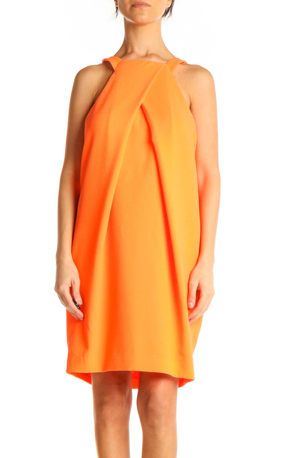 Orange Holiday Shift Dress