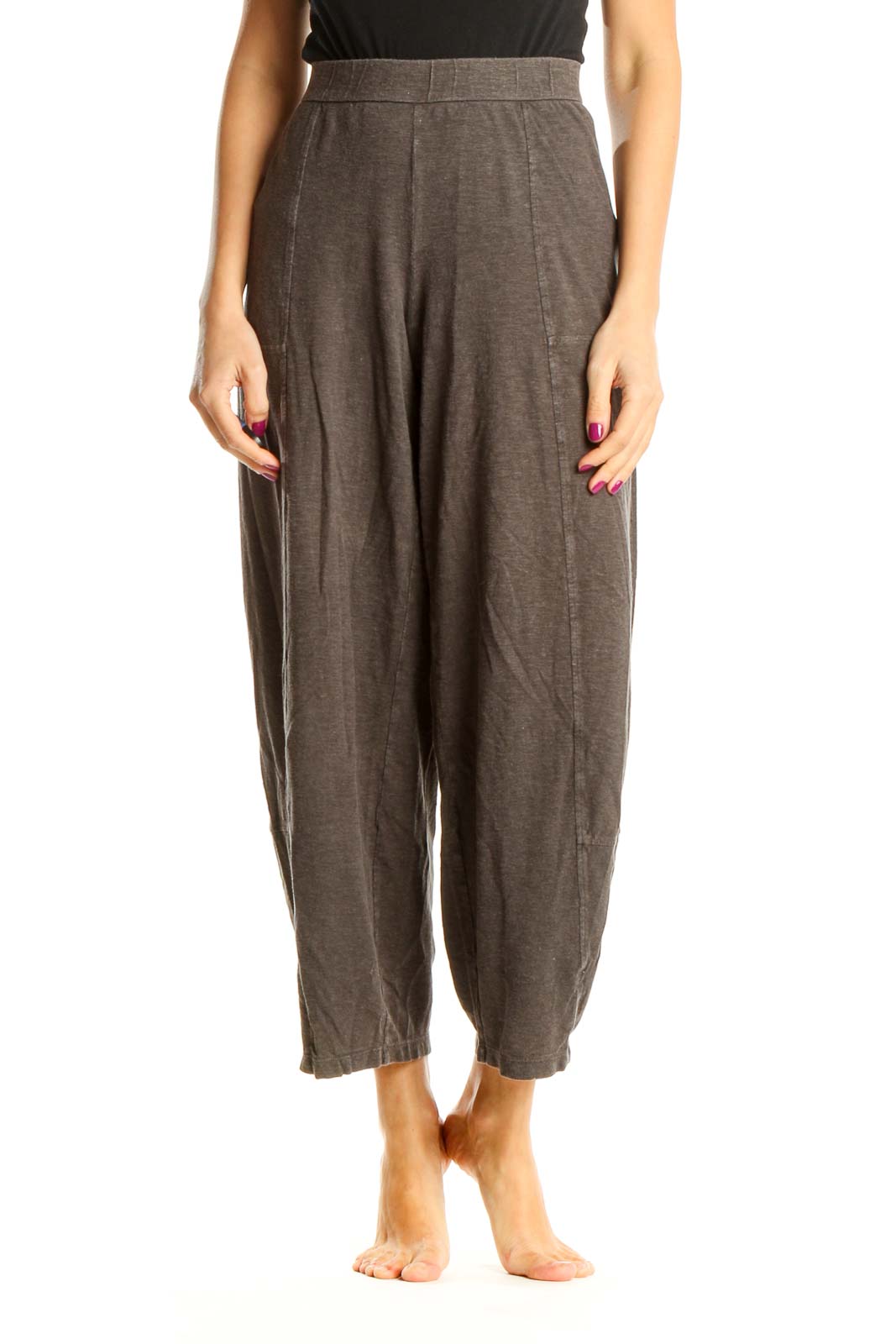 Gray Casual Pants