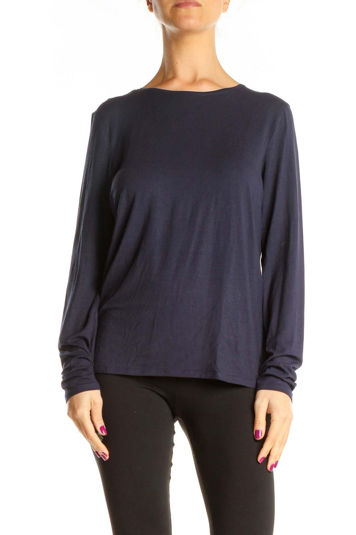 Blue Casual Top