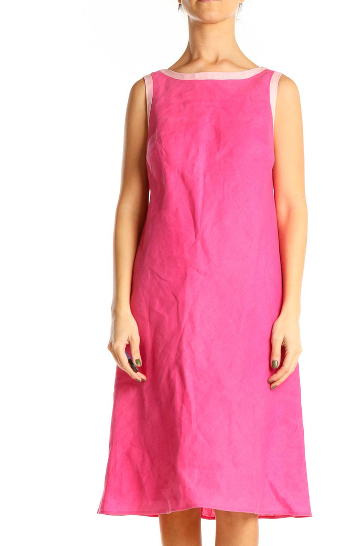Pink Classic A-Line Dress