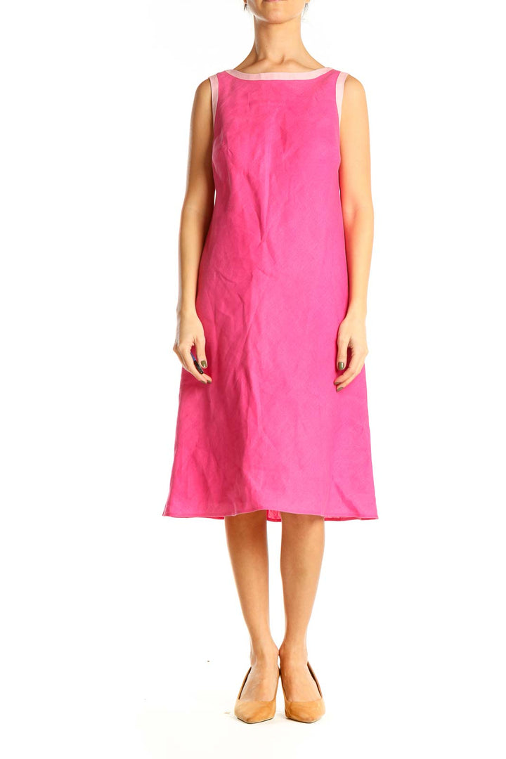 Pink Classic A-Line Dress