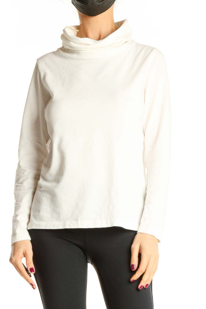 White All Day Wear Sweater