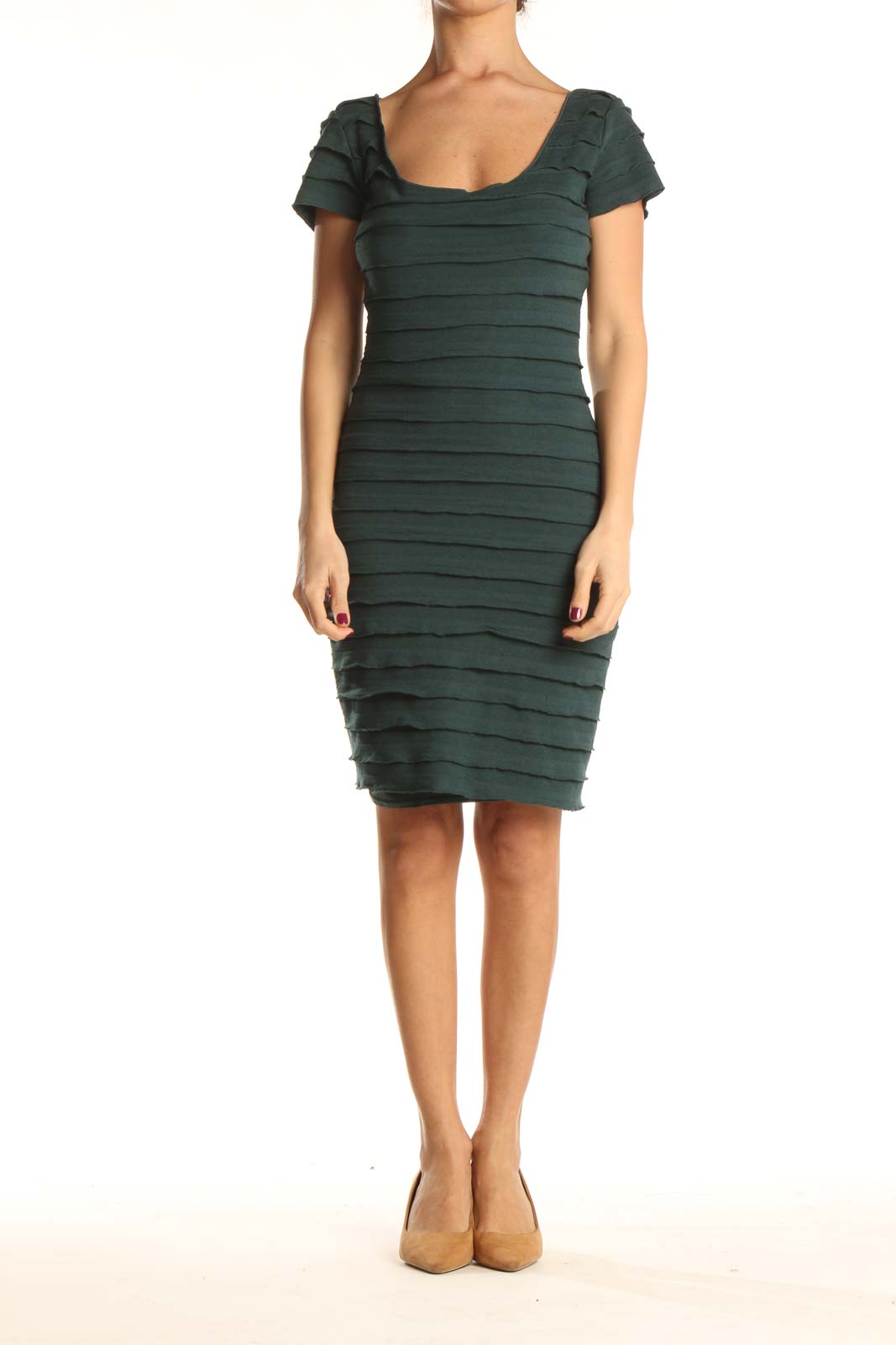 Green Classic Sheath Dress