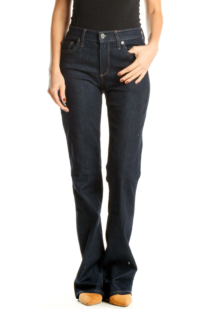 Blue Bootcut Jeans