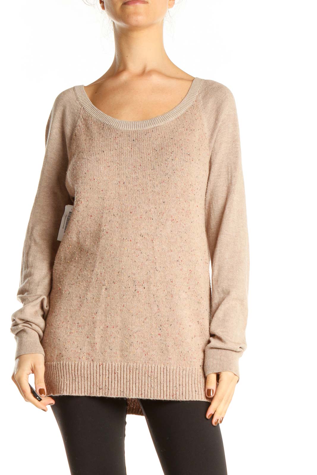 Beige All Day Wear Sweater
