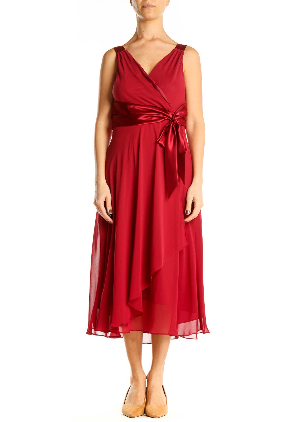 Red Retro Fit & Flare Dress Red Retro Fit & Flare Dress