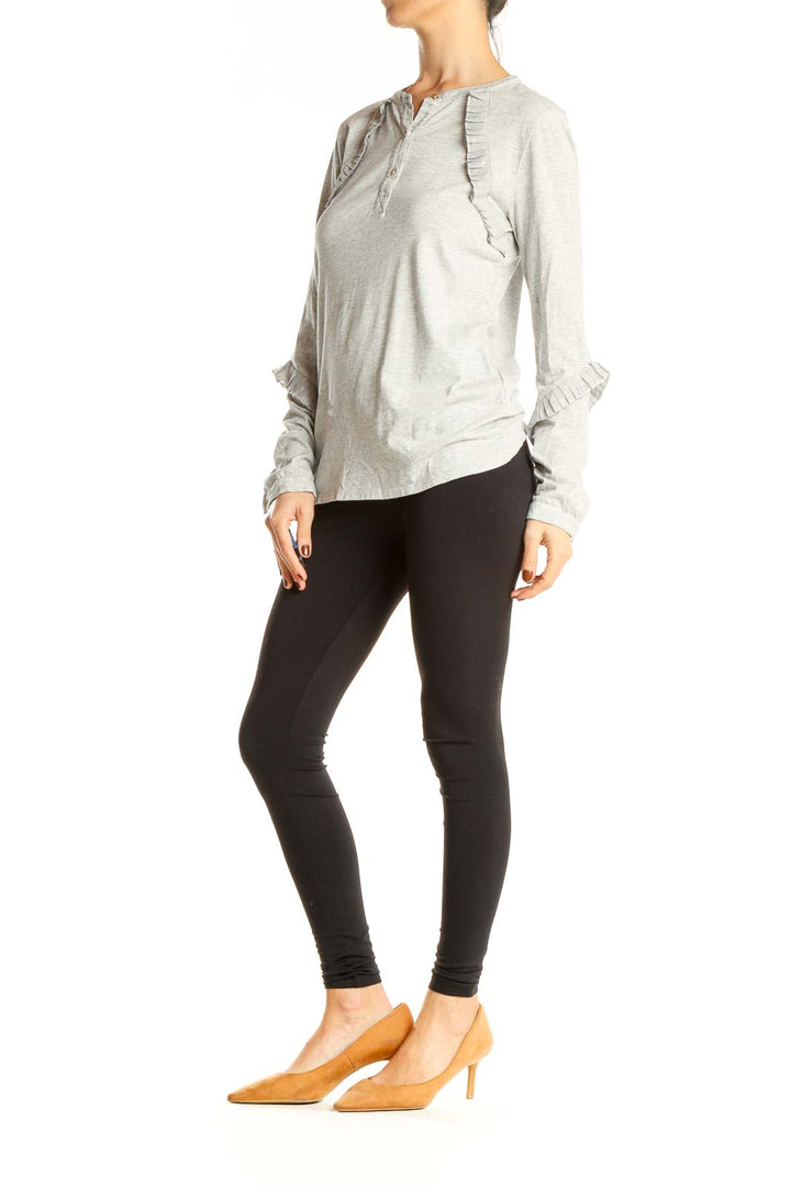 Gray All Day Wear Top