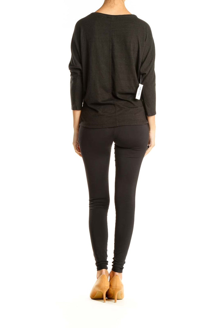 Black All Day Wear Top