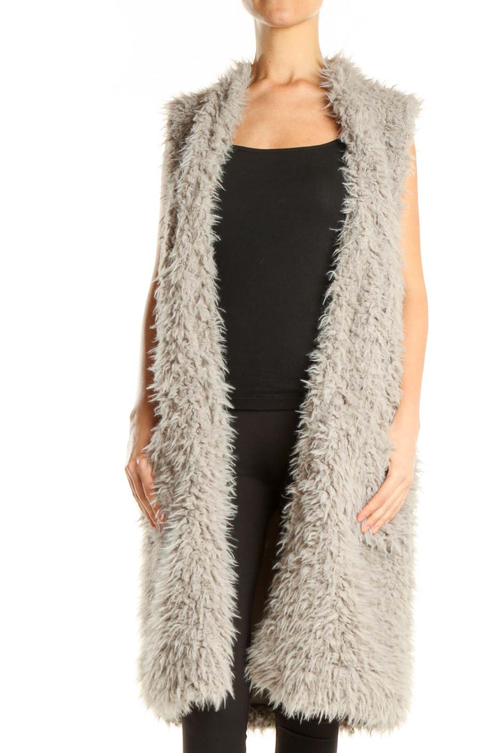 Brown Furry Vest