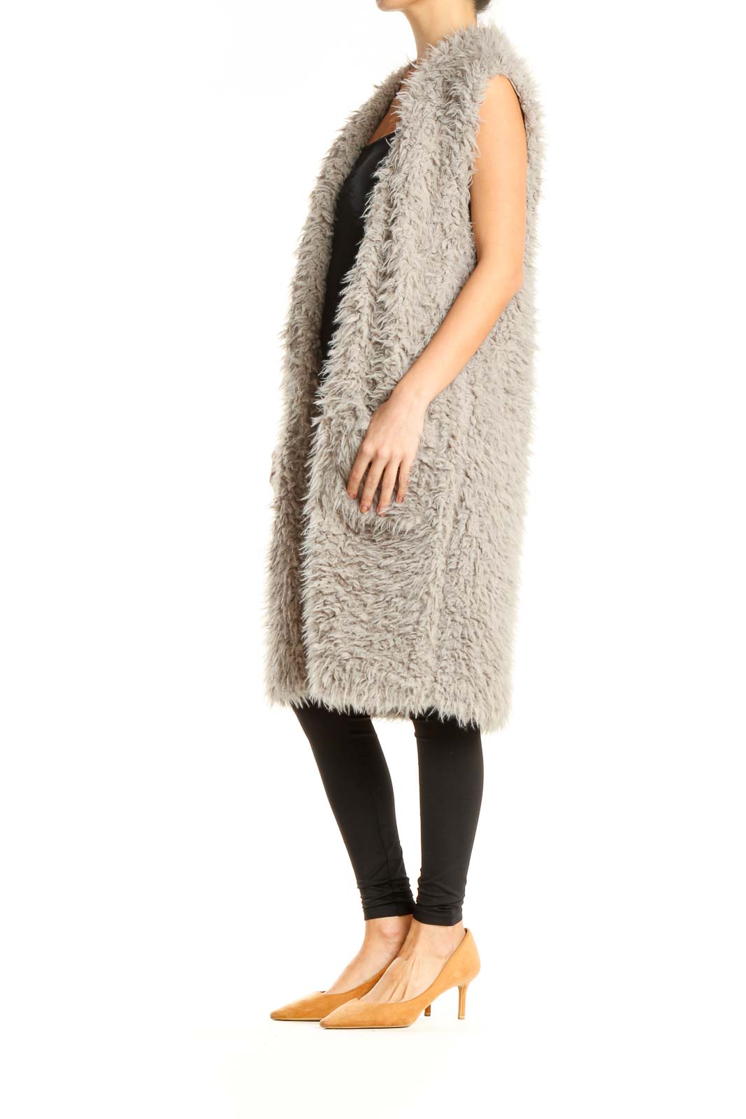 Brown Furry Vest