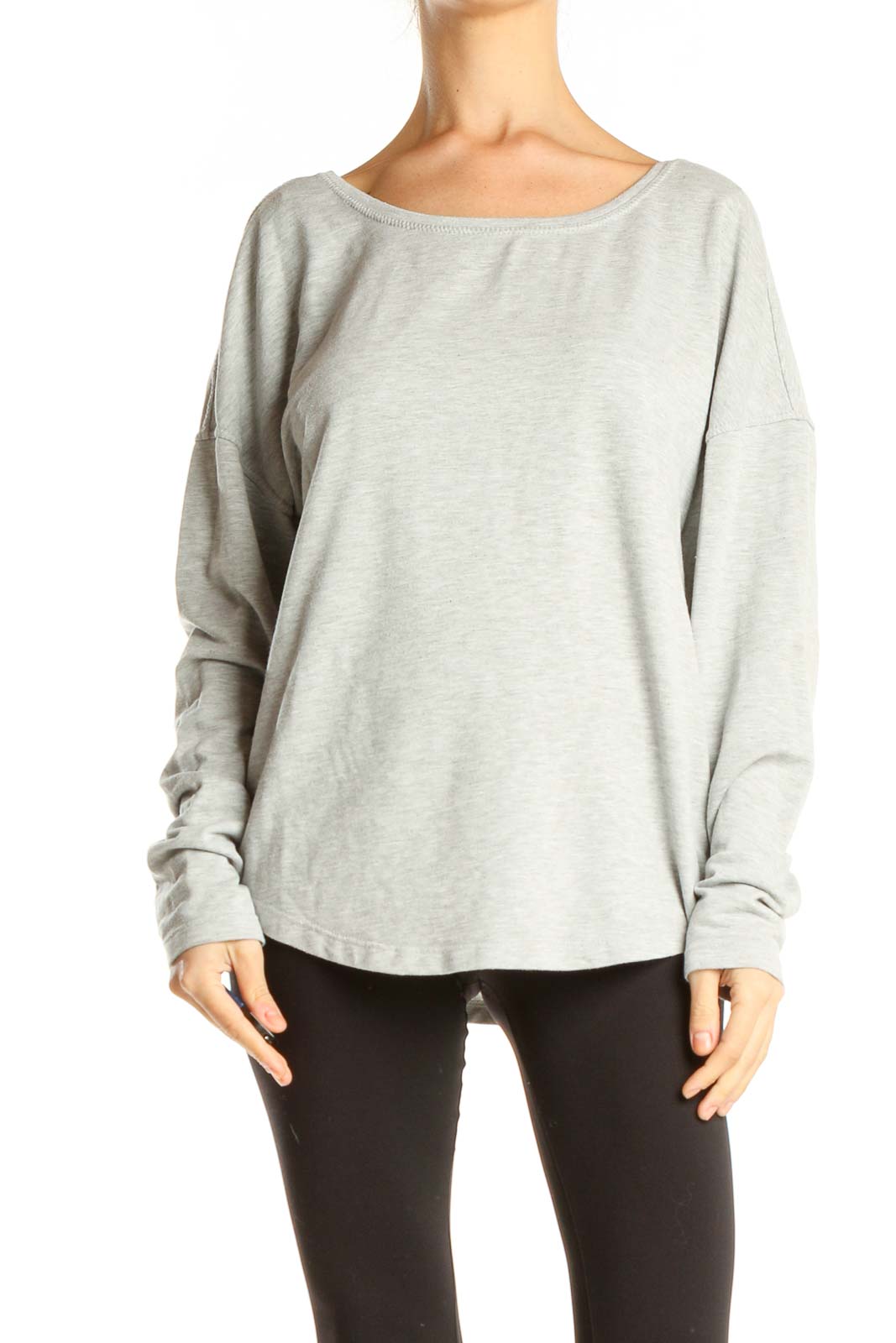 Gray Casual Top