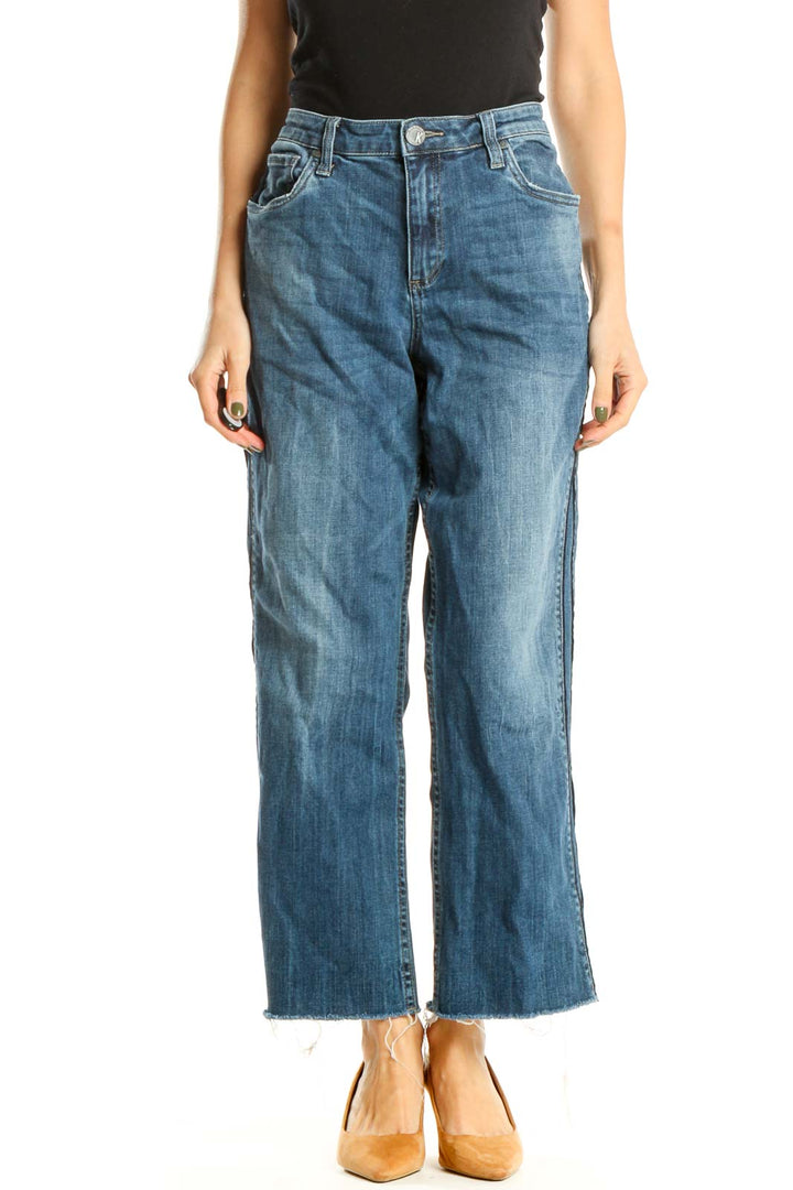 Blue Wide Leg Jeans