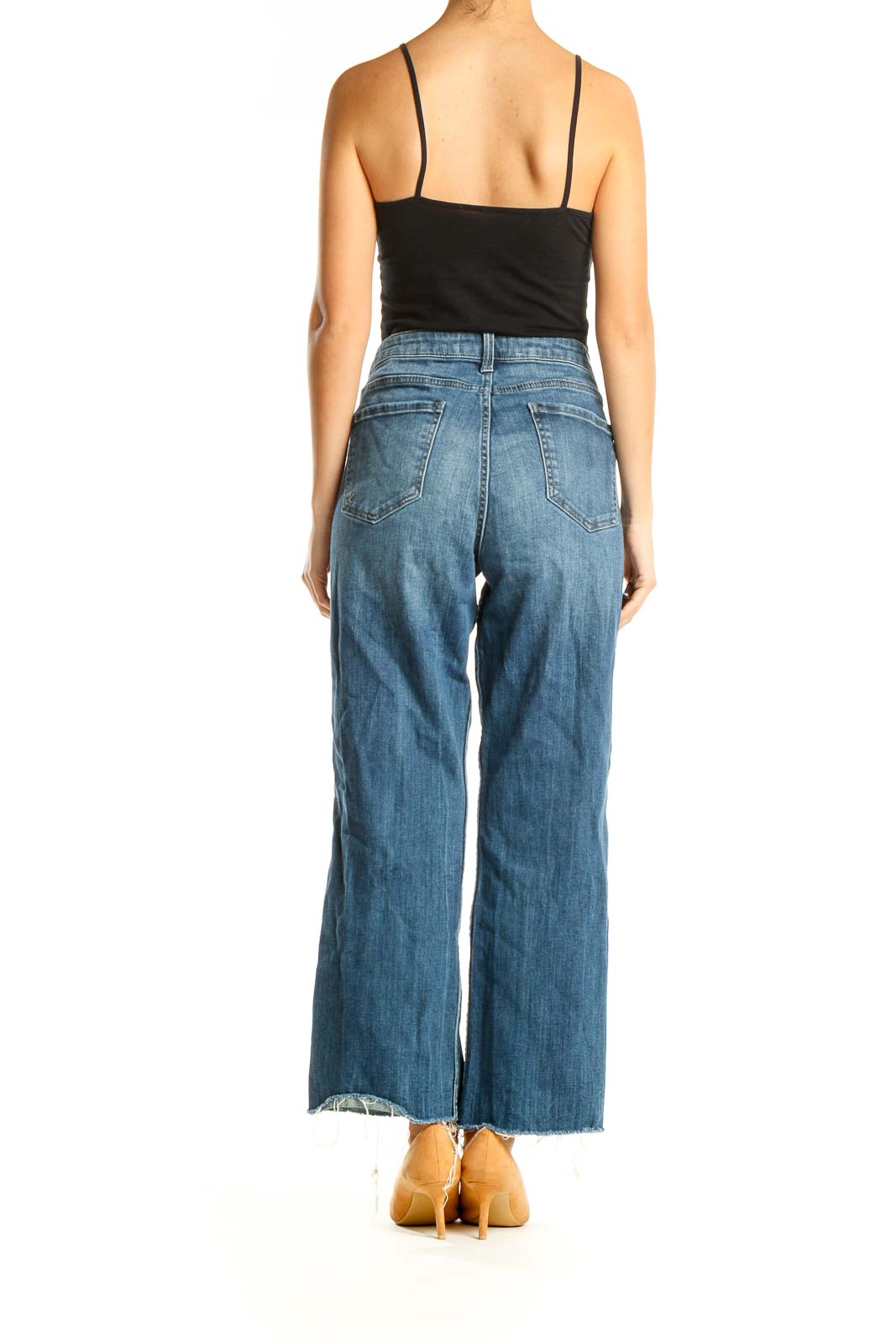 Blue Wide Leg Jeans