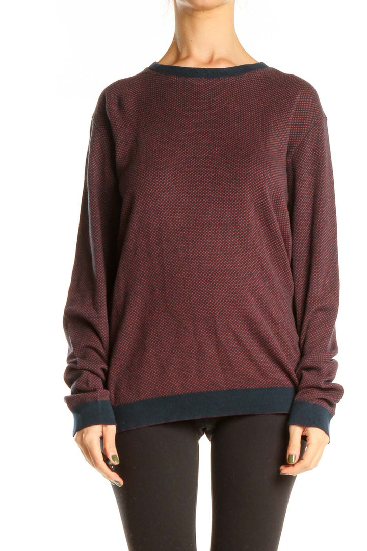 Red All Day Wear Sweater