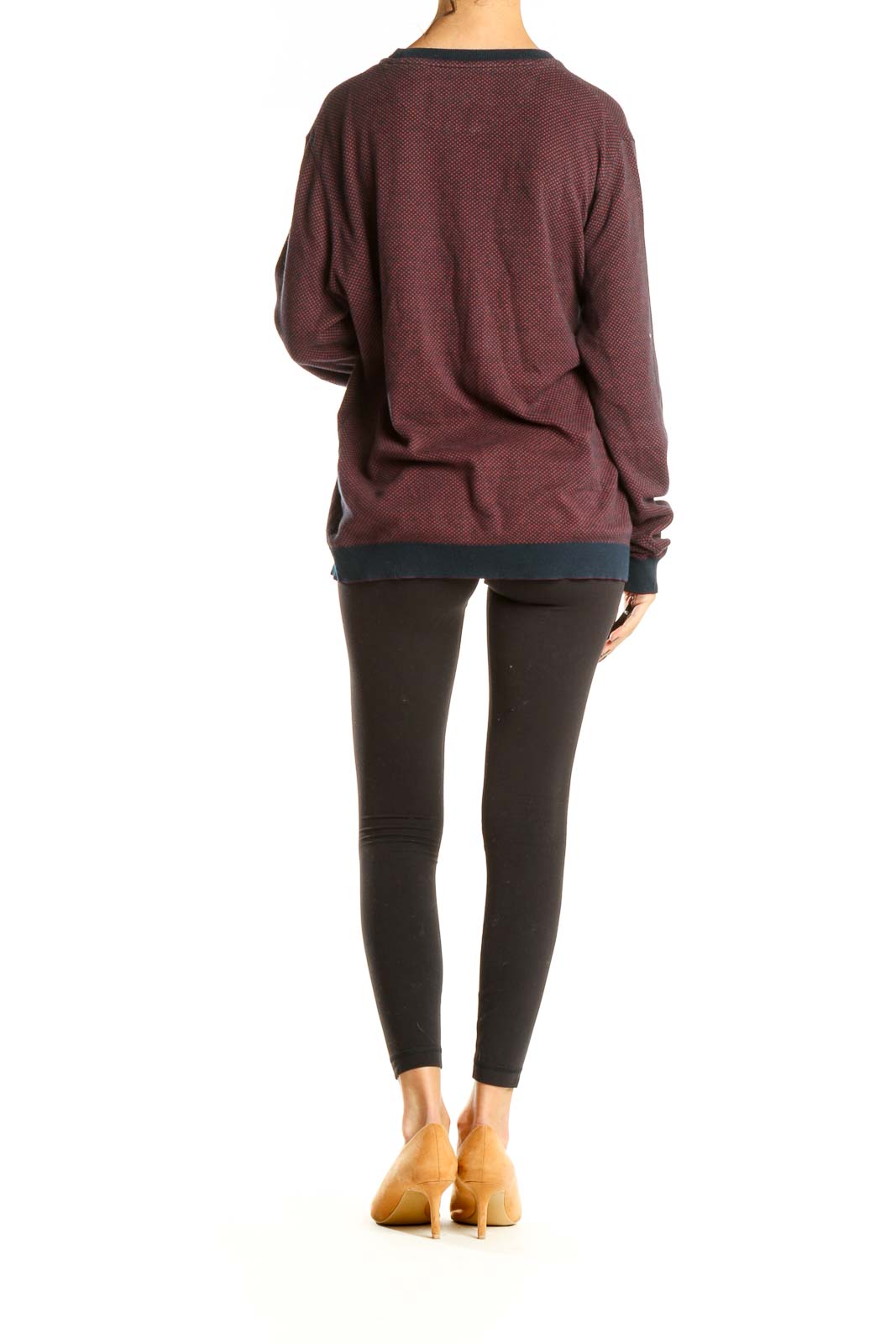 Red All Day Wear Sweater