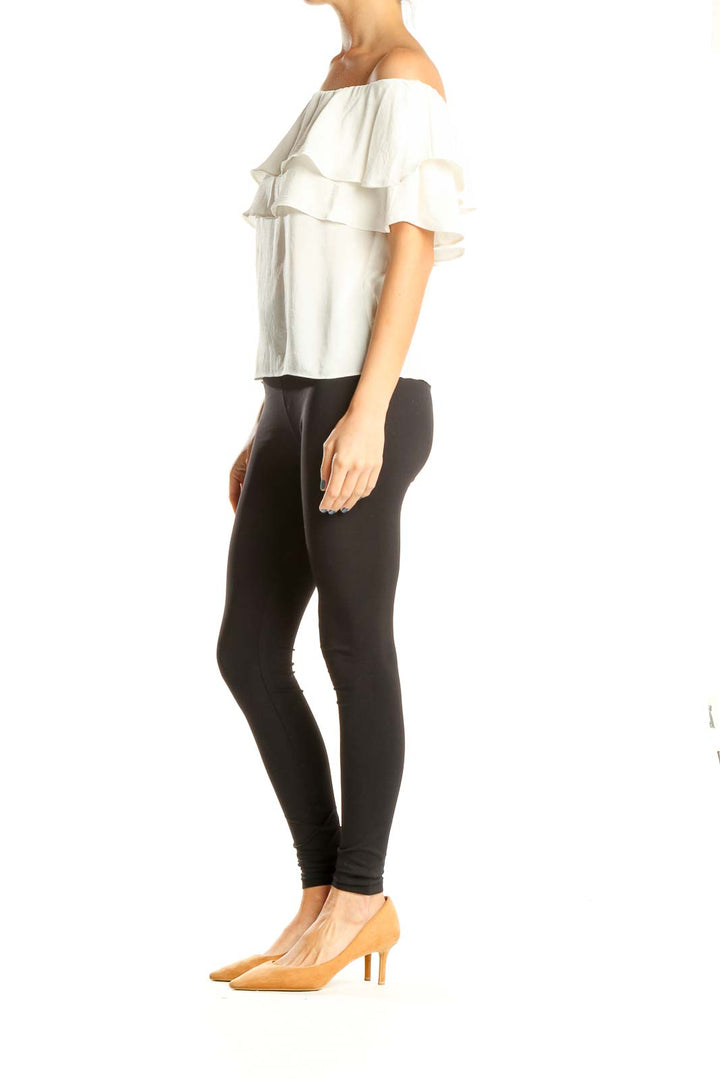 White Off The Shoulder Holiday Top