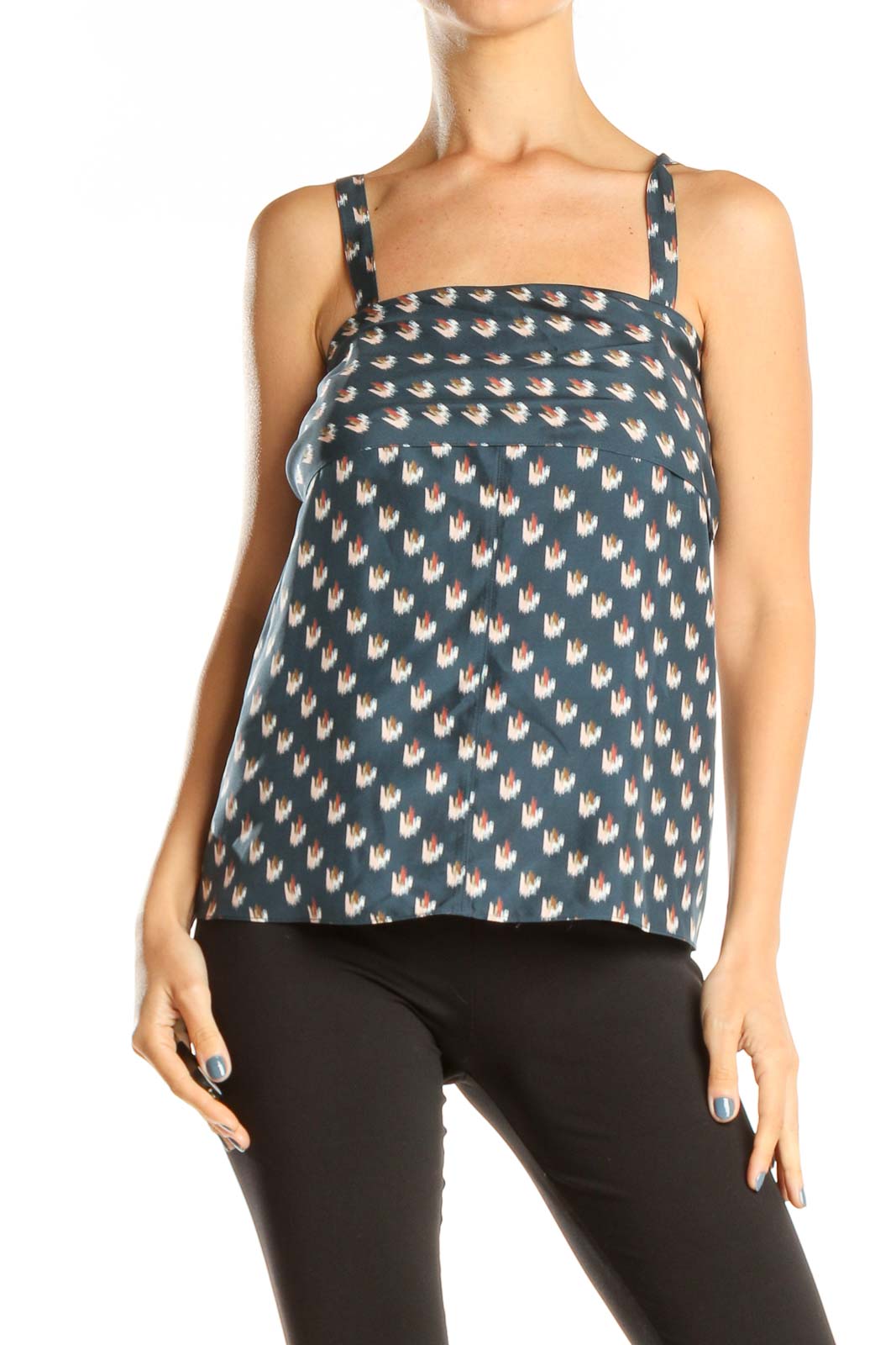Blue Printed Brunch Blouse