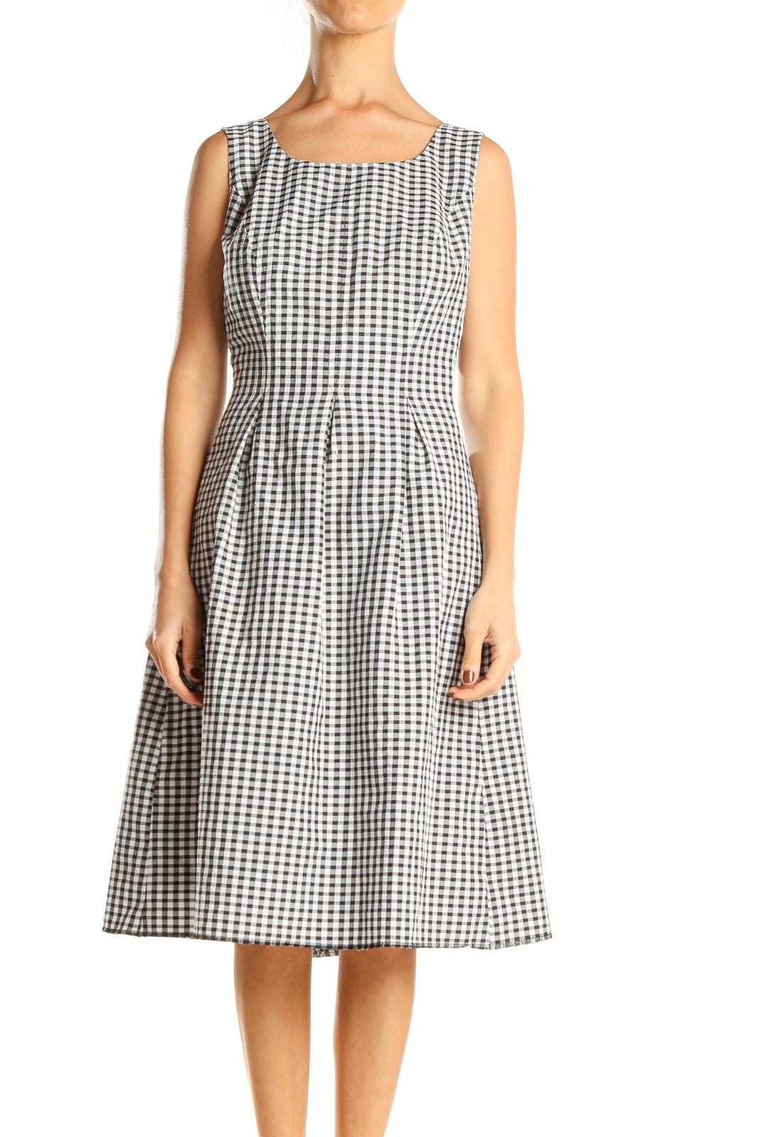 slim fit dress slacks Bold and Bright Pleated Fit and Flare Dress