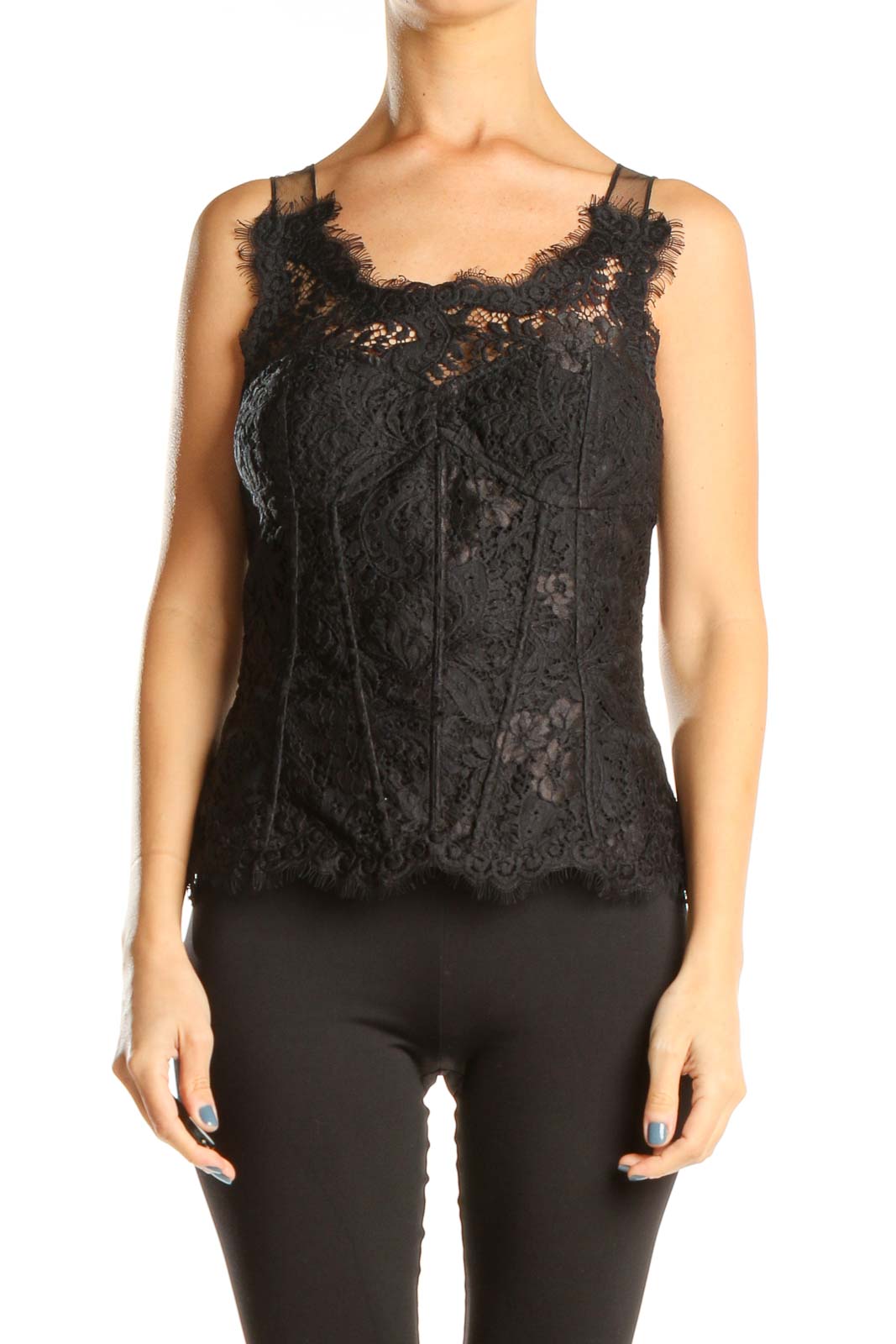 Black Lace Punk Top