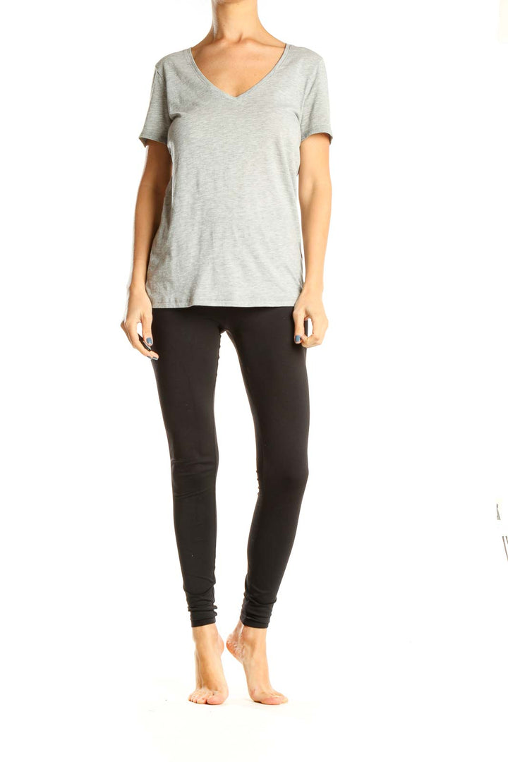 Gray Casual T-Shirt