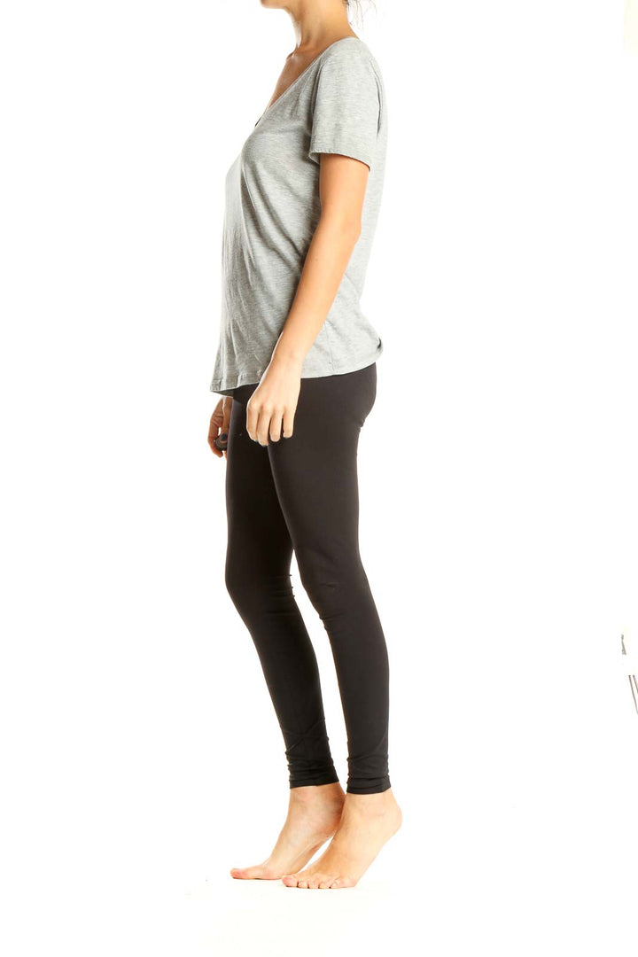 Gray Casual T-Shirt