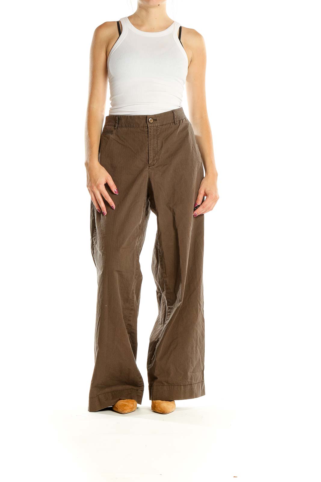 Brown All Day Wear Trousers