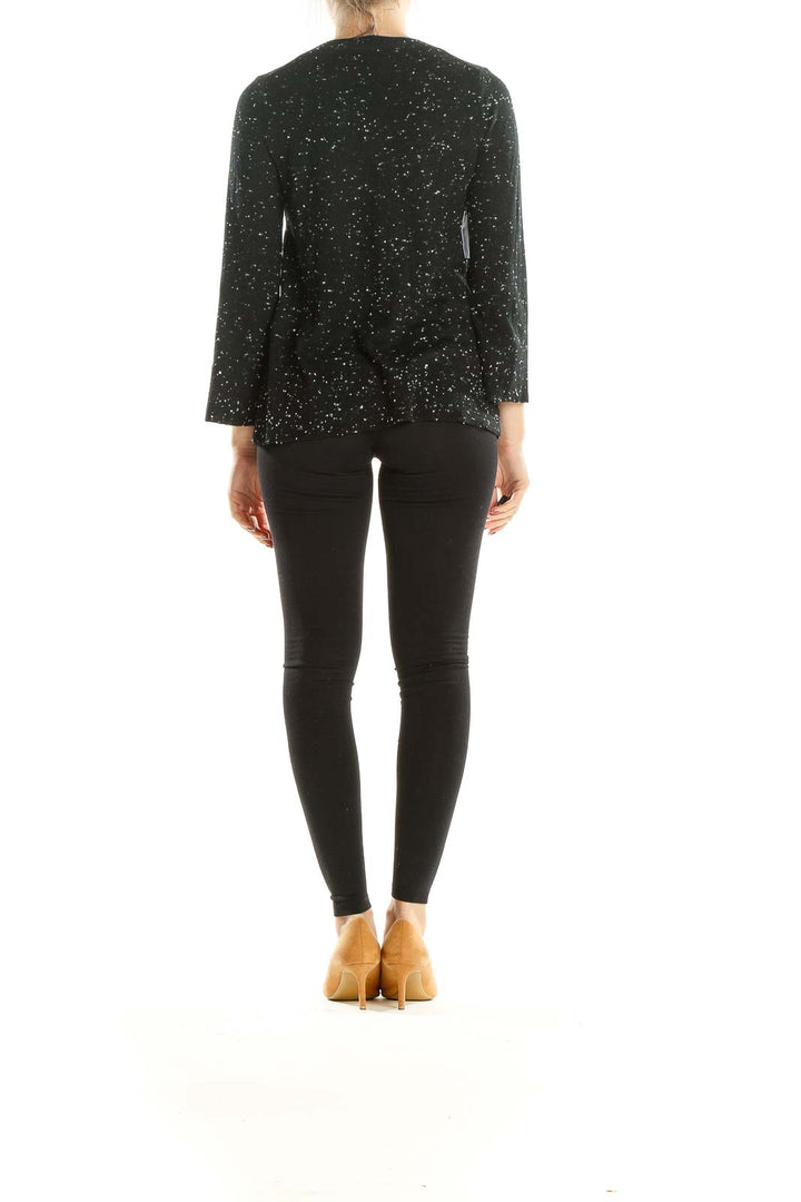 Black Speckled All Day Wear Sweater