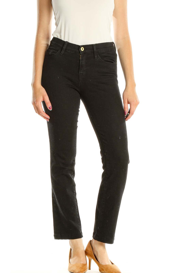 Black Straight Leg Jeans