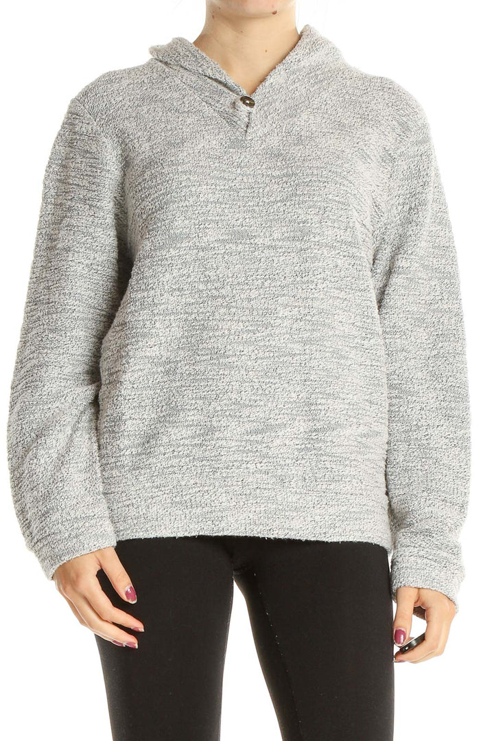 Gray Casual Sweater