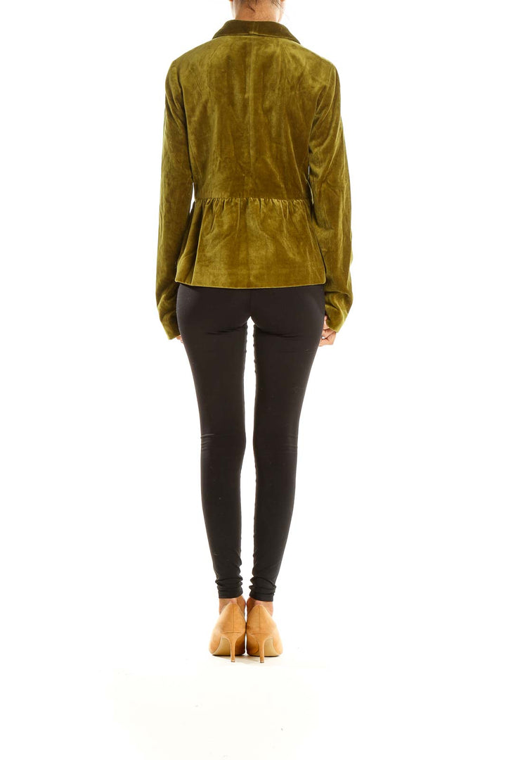 Green Velour Blazer