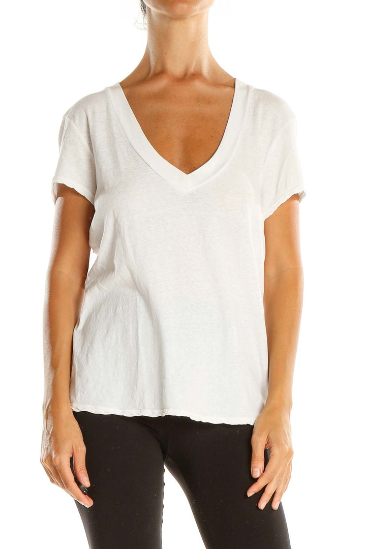 White Casual T-Shirt