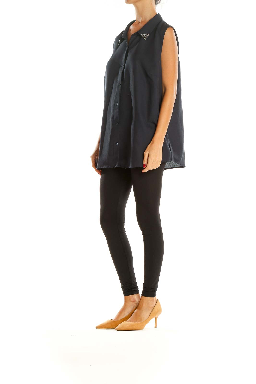 Blue Formal Top