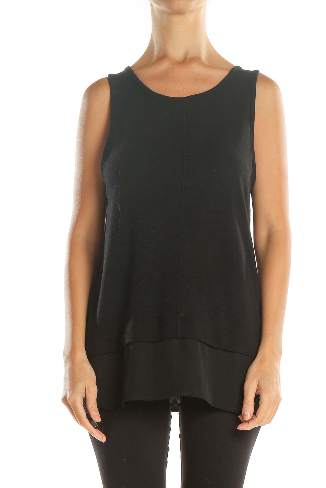 Black Casual Tank Top