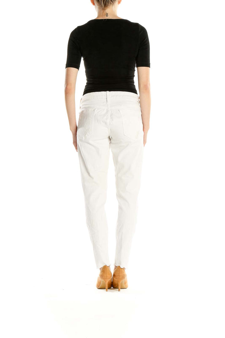 White Distressed Jeans
