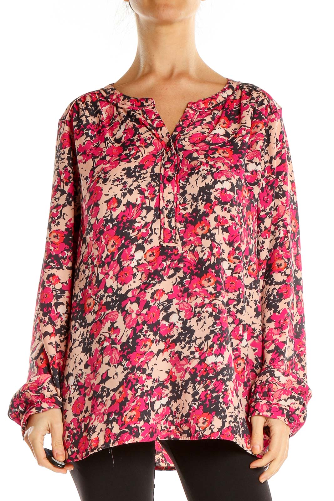 loft pink blouse