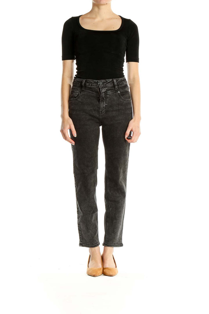 Black Gray Rinse Jeans