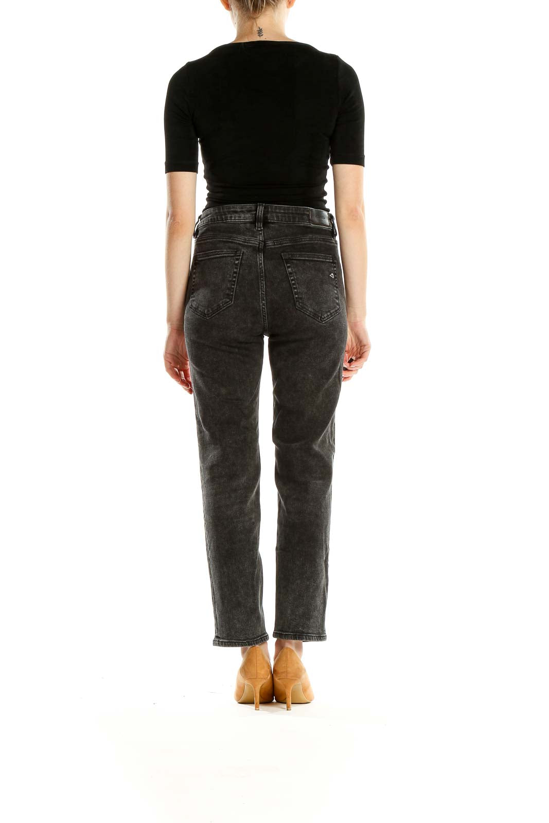 Black Gray Rinse Jeans