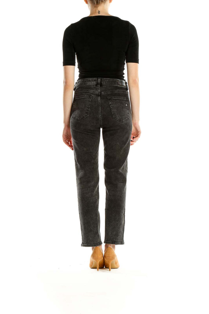 Black Gray Rinse Jeans