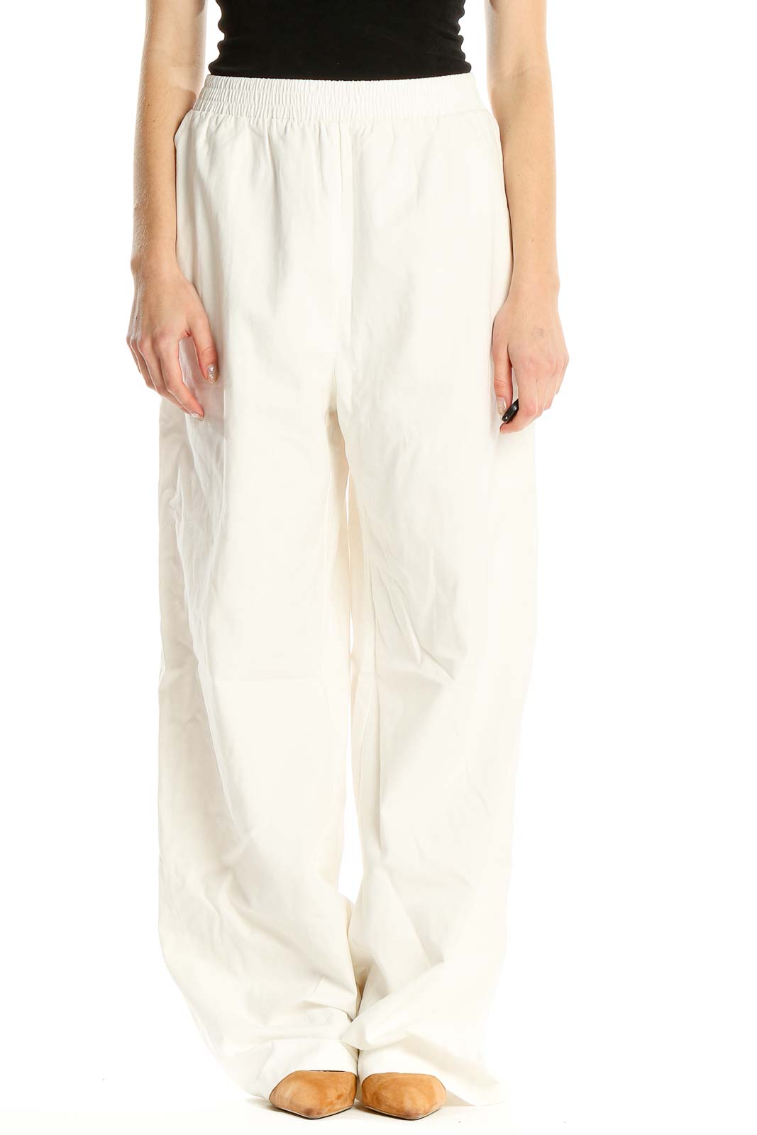 White All Day Wear Pants